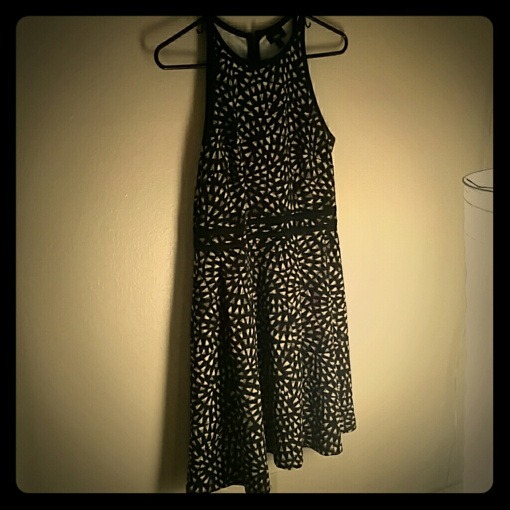 Black Patterned Dress